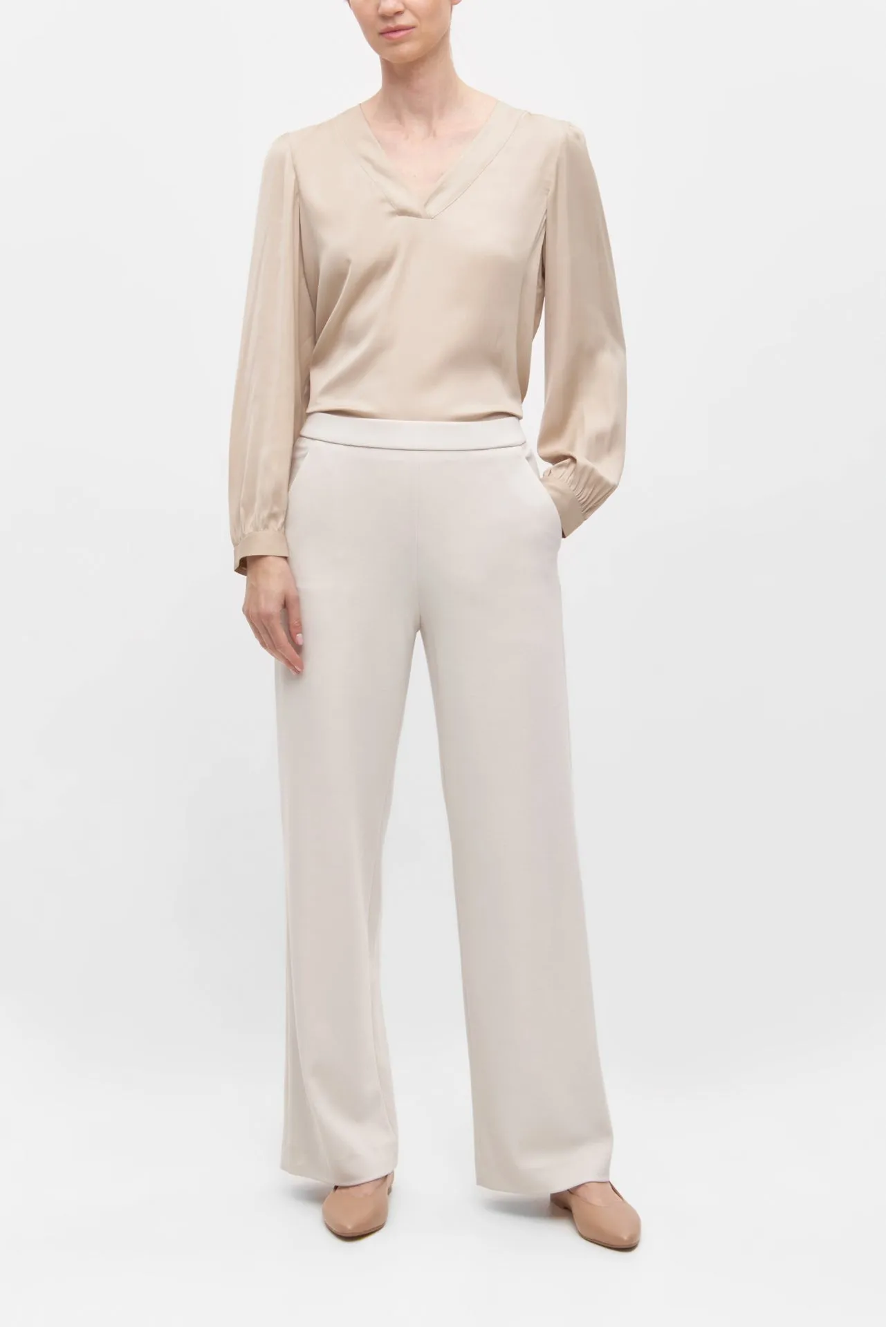 Palina Long Structure Jersey Pants