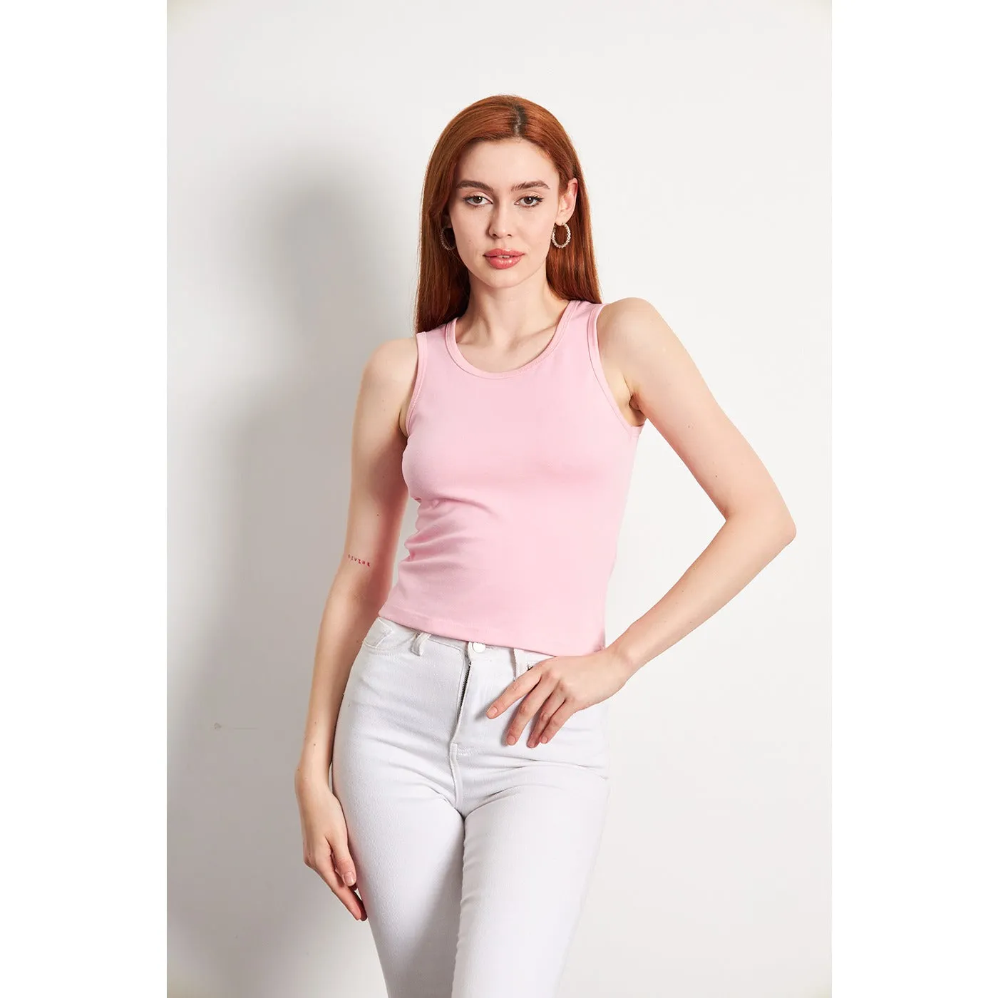 Pink Basic Tank Top