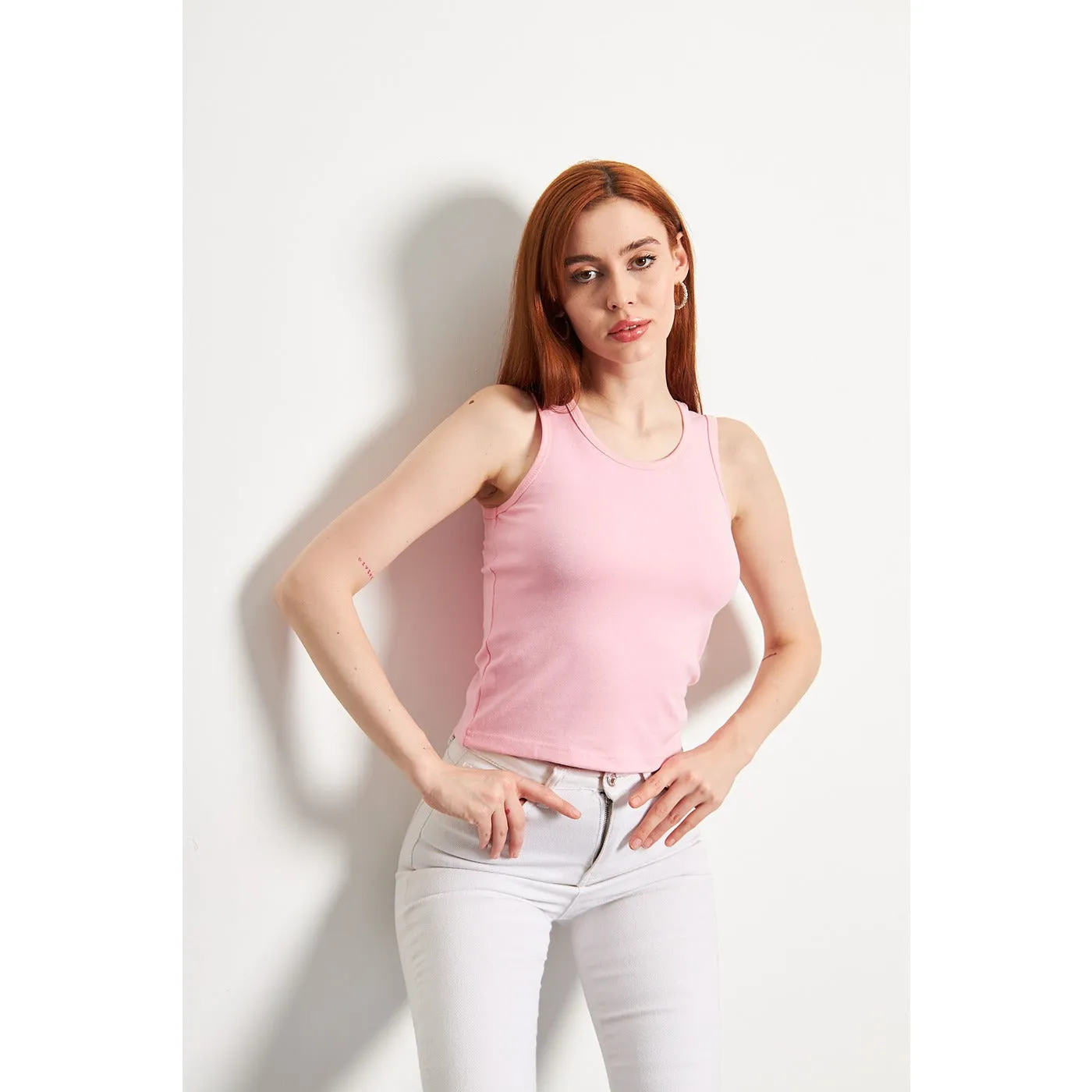 Pink Basic Tank Top