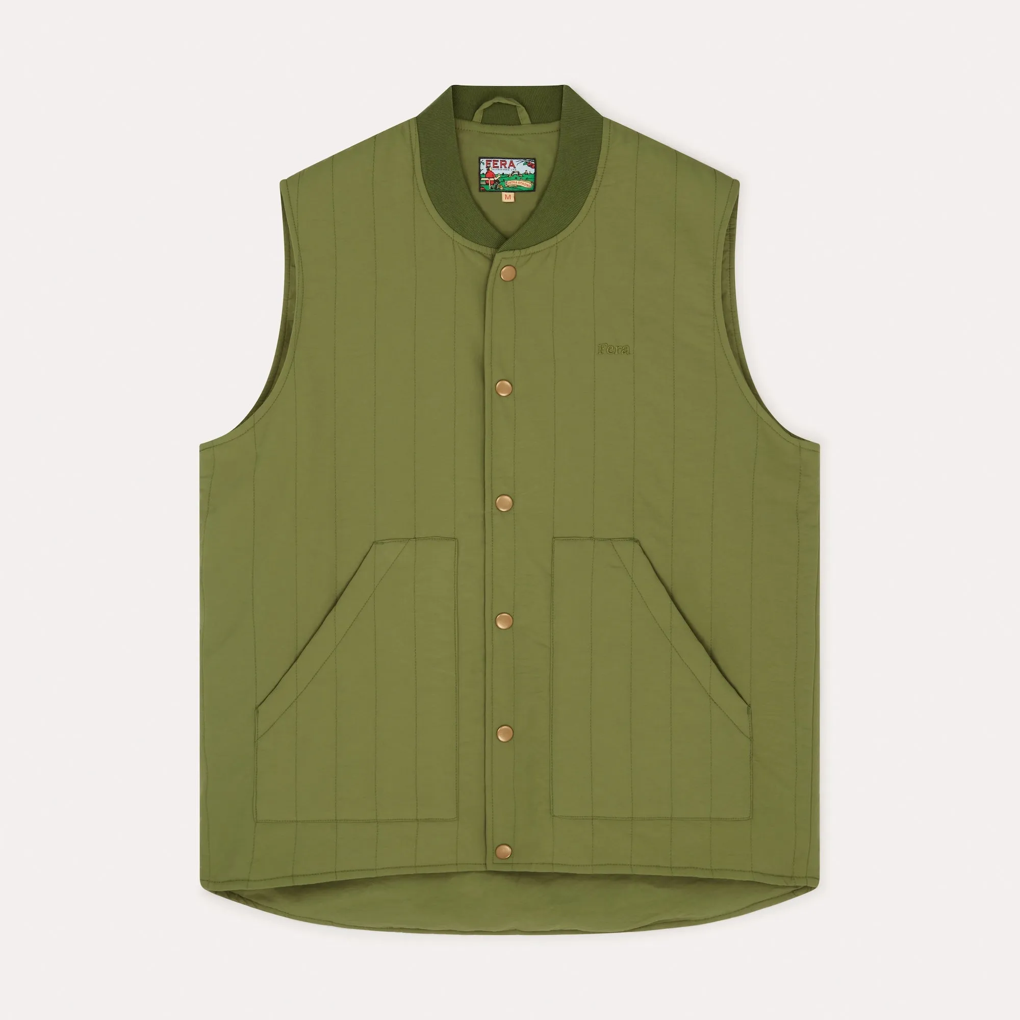 Quilted Gilet - Green