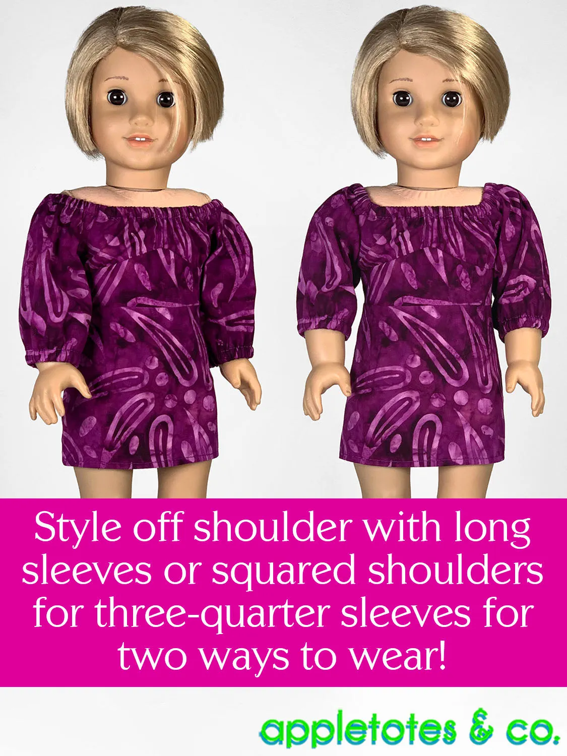 Reevah Dress 18 Inch Doll Sewing Pattern