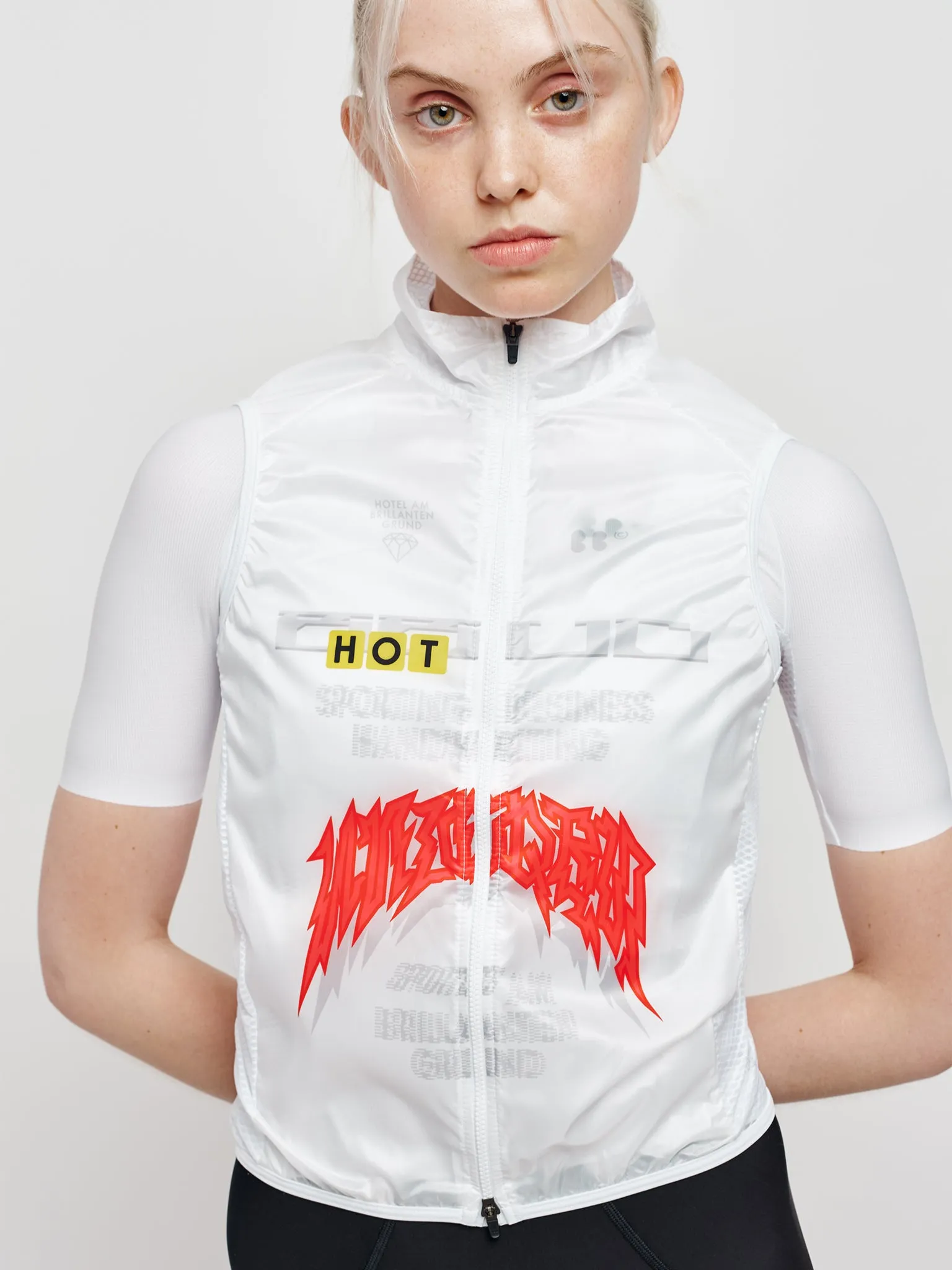 Reincarnation Mesh Gilet White Women