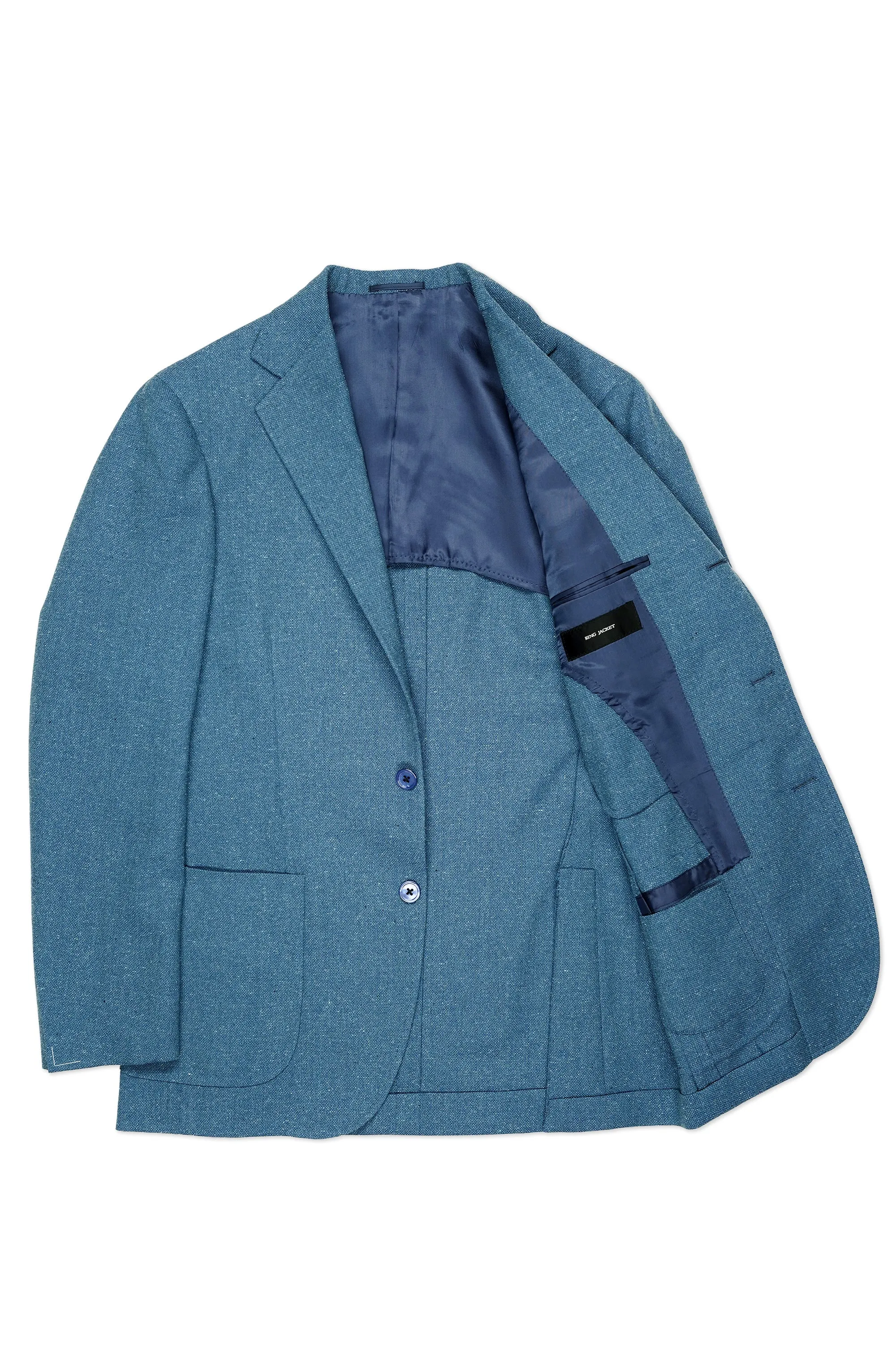 Ring Jacket 300 Light Blue Wool Silk Sport Coat