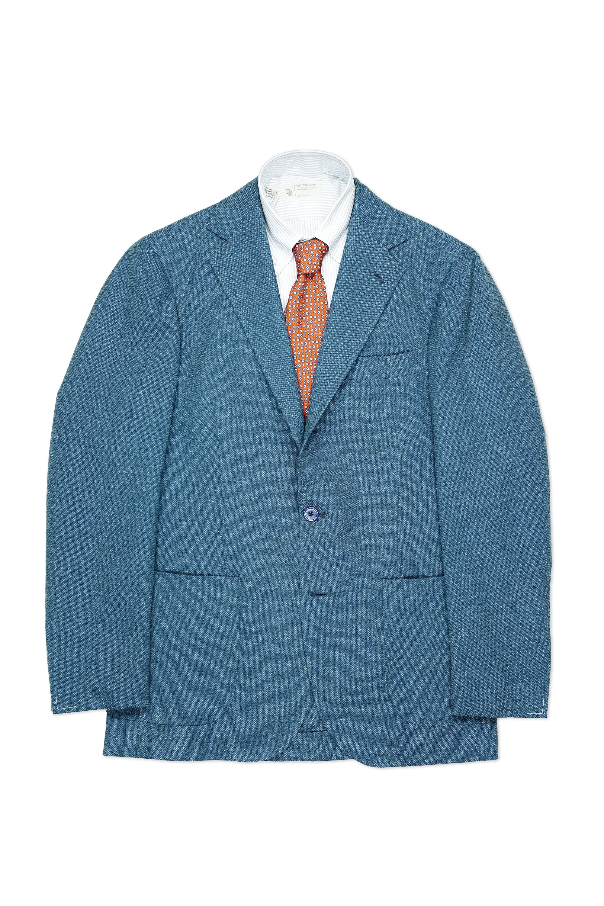 Ring Jacket 300 Light Blue Wool Silk Sport Coat