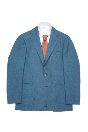 Ring Jacket 300 Light Blue Wool Silk Sport Coat