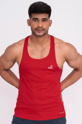 Rocklike Gym Vest Stringer for Men Red