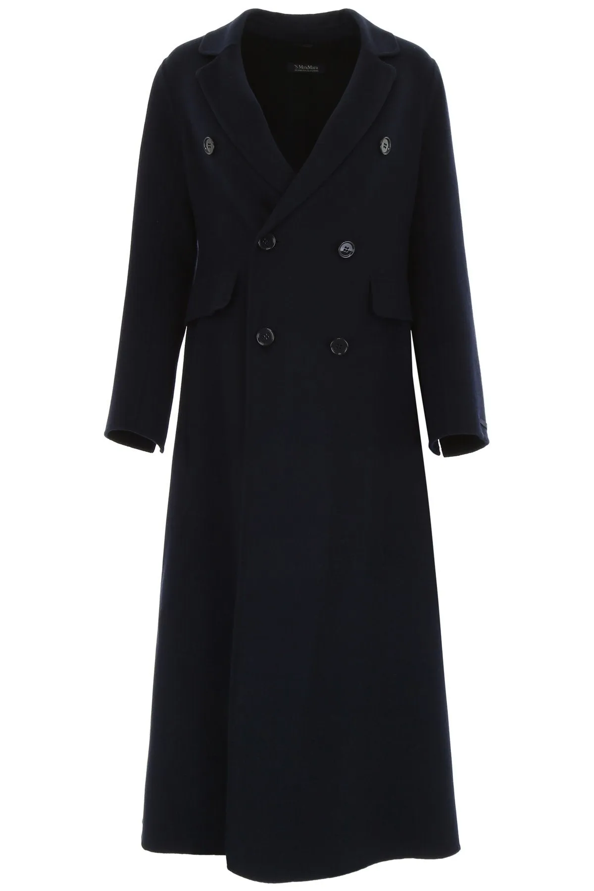 'S Max Mara Wool Buttoned Long Coat