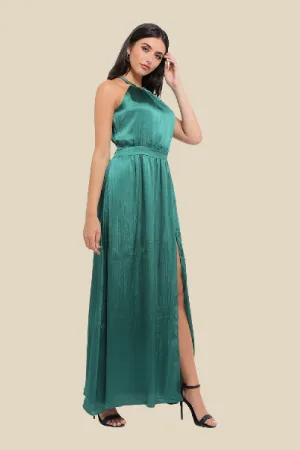 Satin Hulter Dress