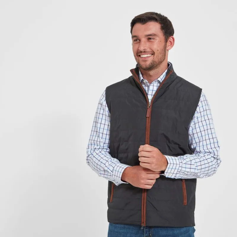 Schoffel Hybrid Mens Gilet - Charcoal