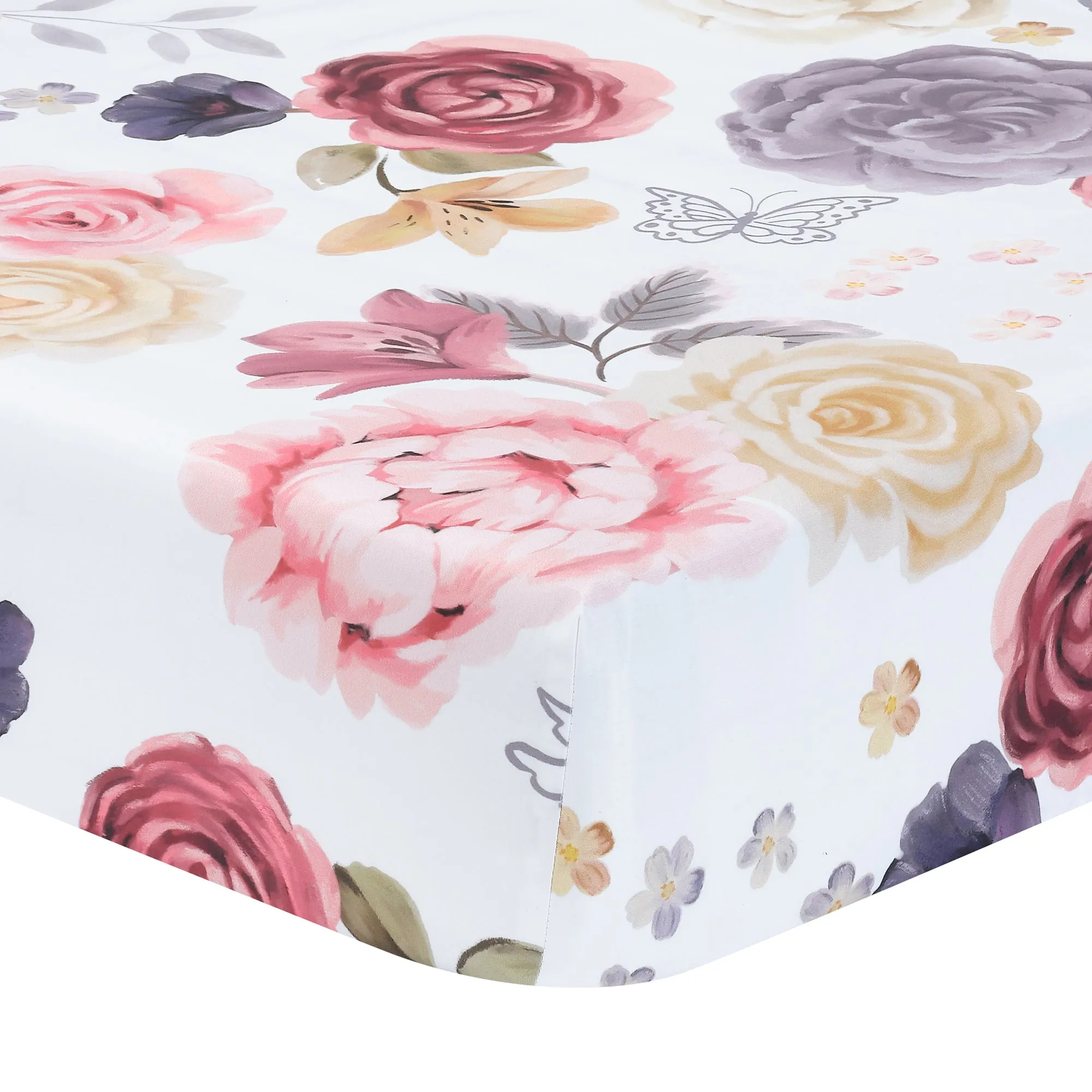 Secret Garden Cotton Fitted Crib Sheet