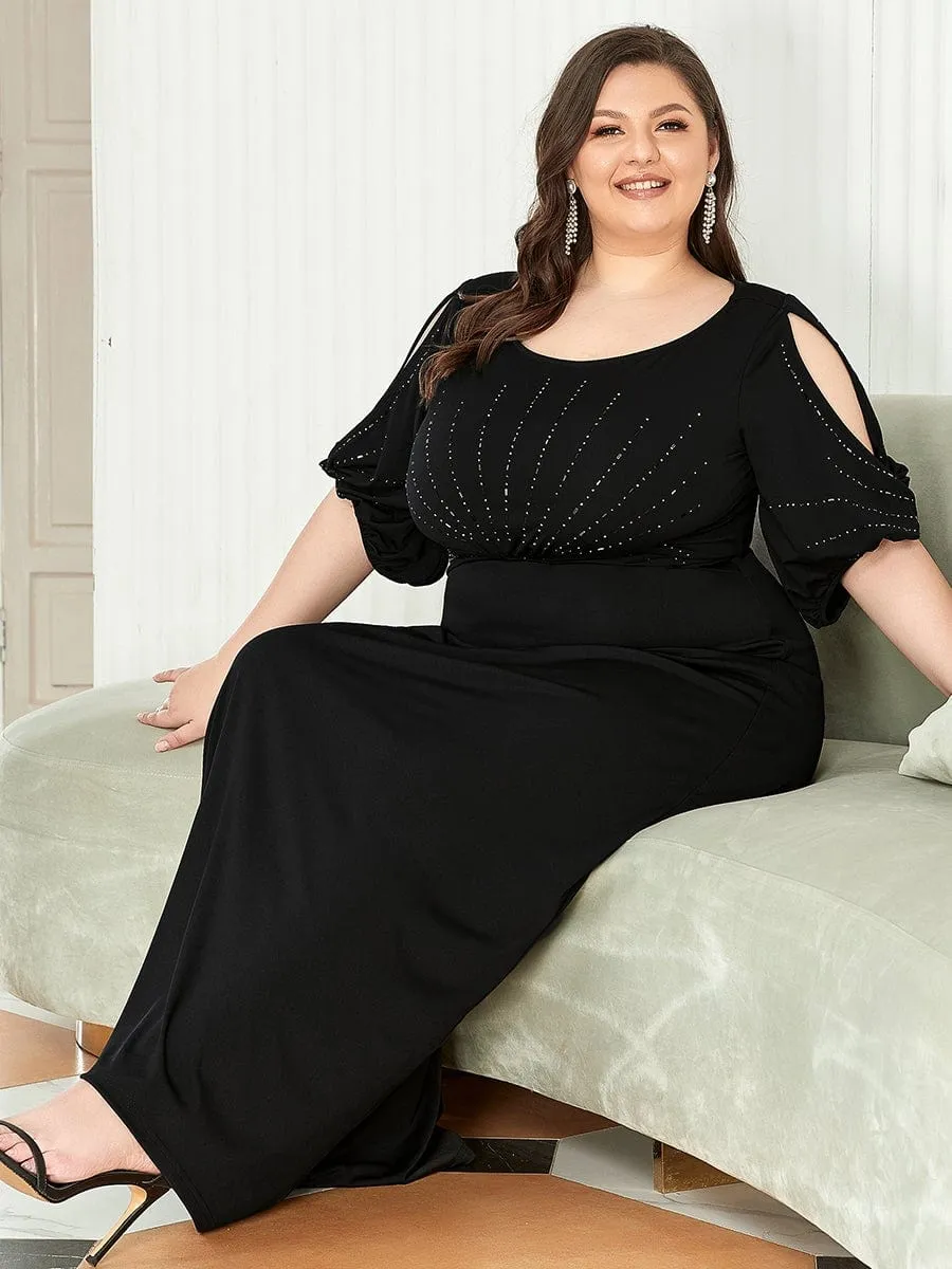 Simple Maxi Plus Size Mermaid Party Dresses for Women