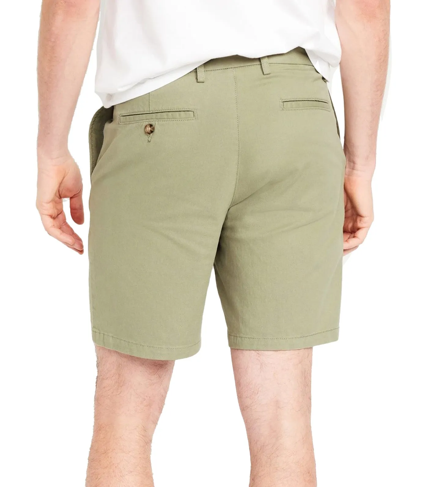 Slim Built-In Flex Rotation Chino Shorts for Men -- 8-inch inseam Simply Sage