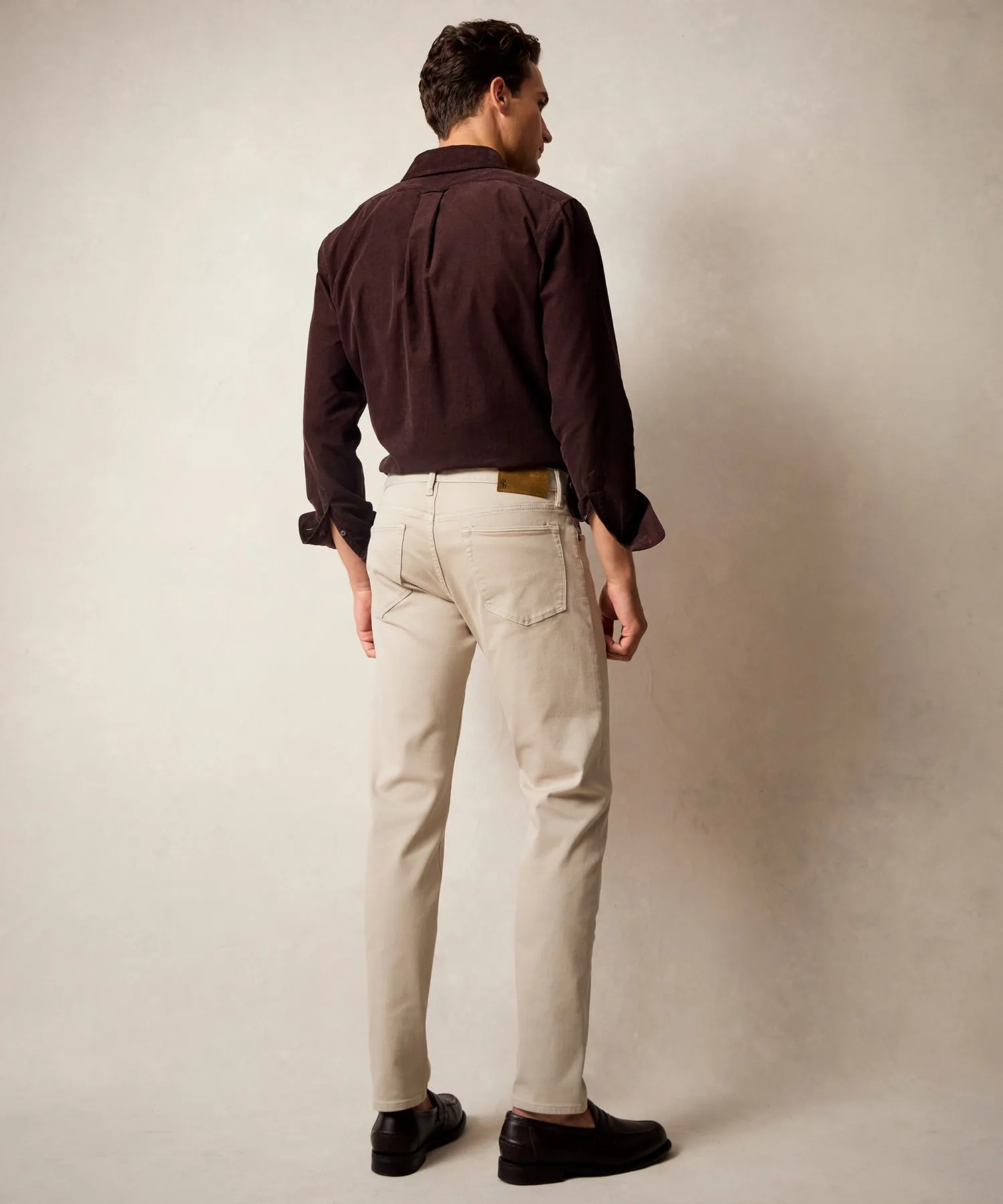 Slim Fit 5-Pocket Chino in Manor Grey