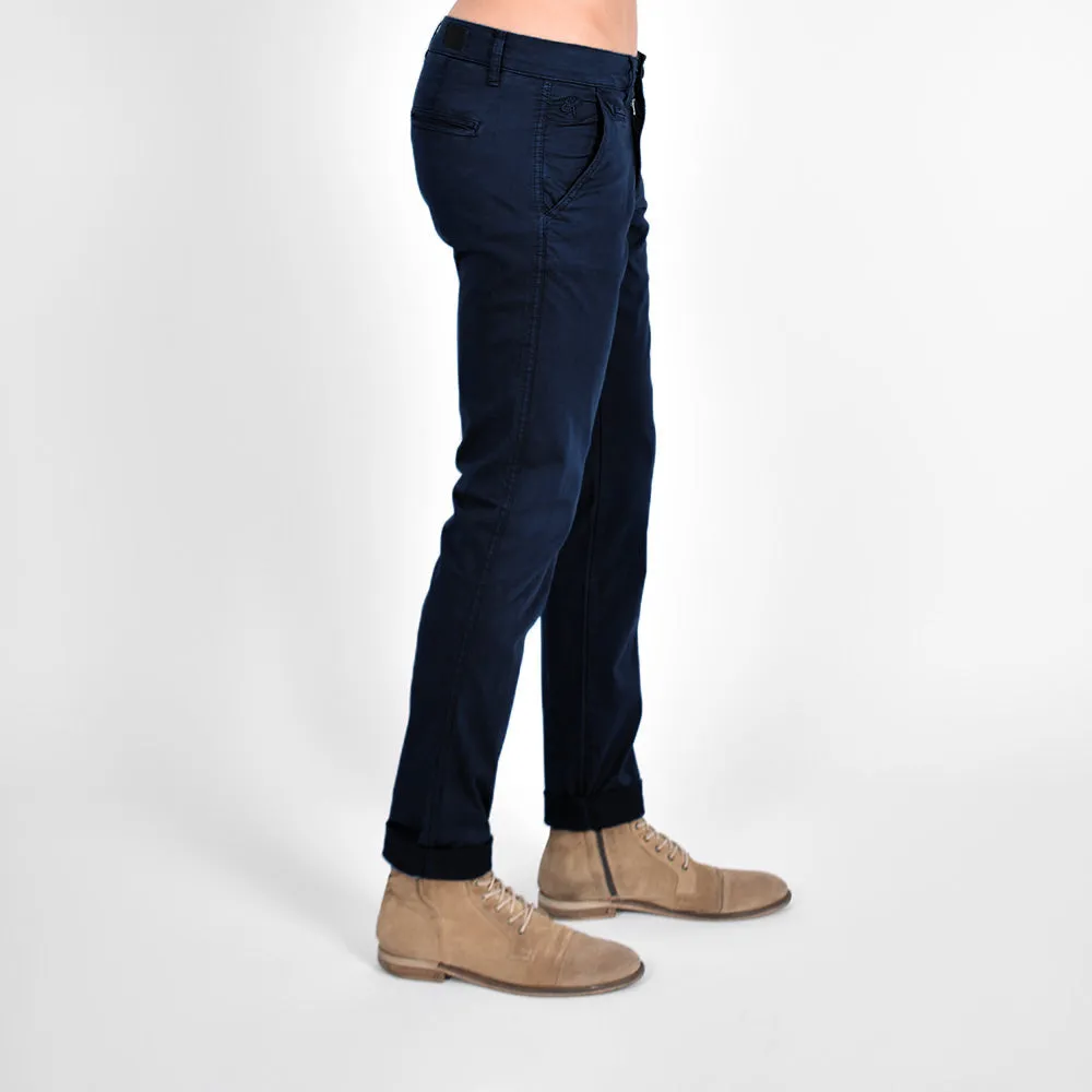 Slim Fit Chino Pants - Navy