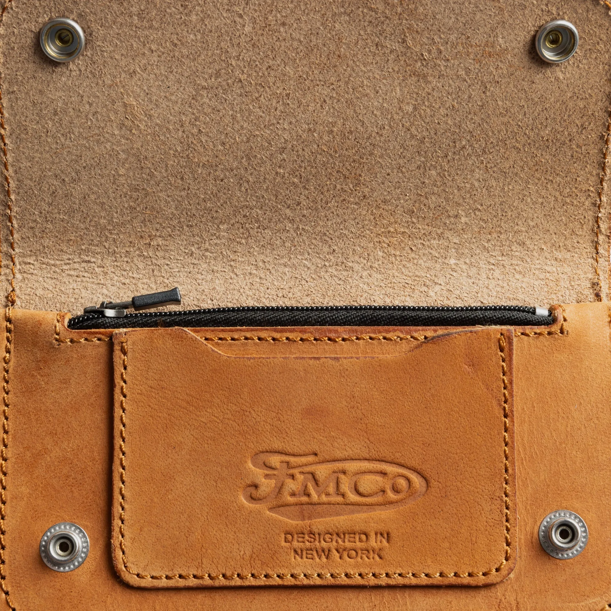 SMALL TRUCKER - Vegetable Tanned Leather Wallet