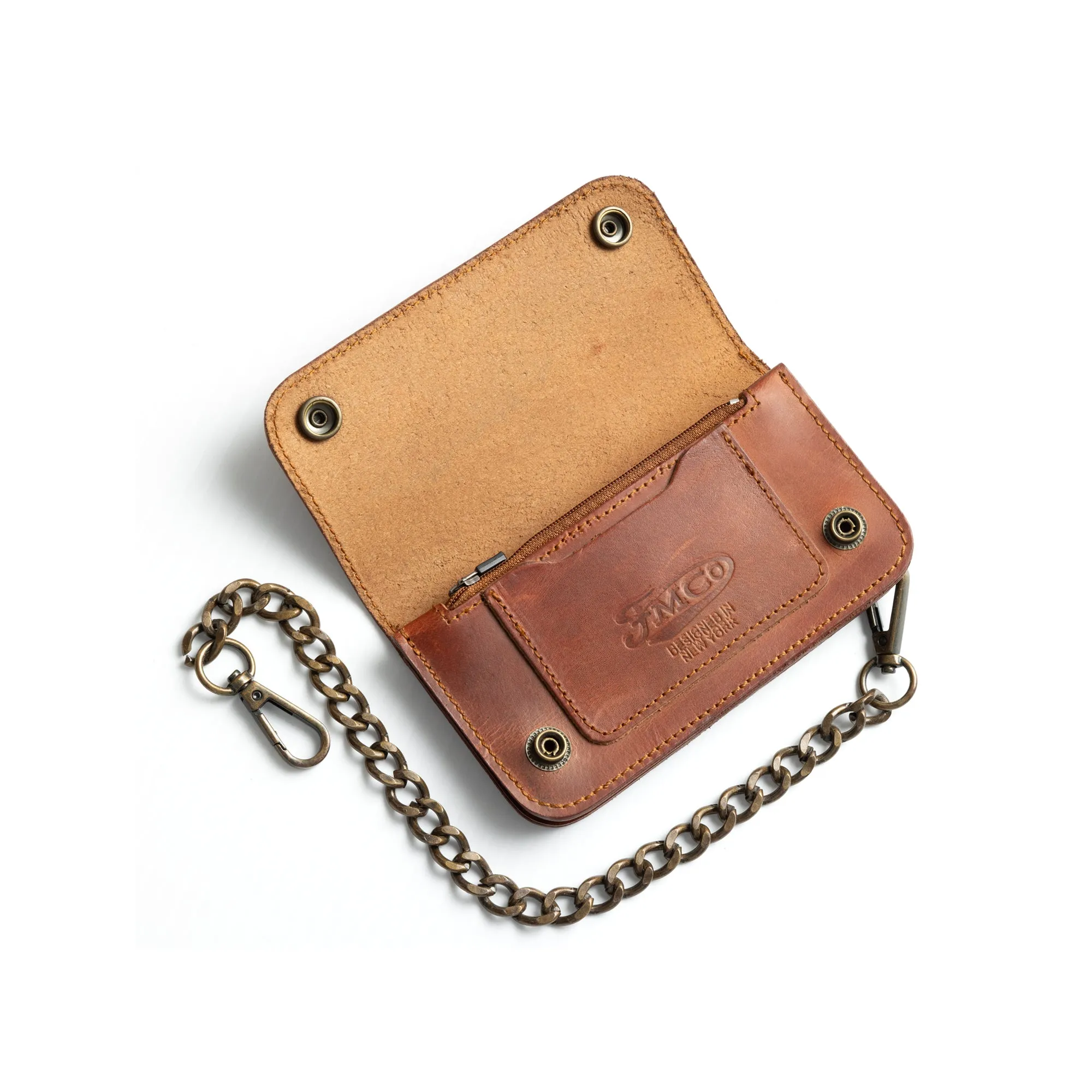 SMALL TRUCKER - Vegetable Tanned Leather Wallet