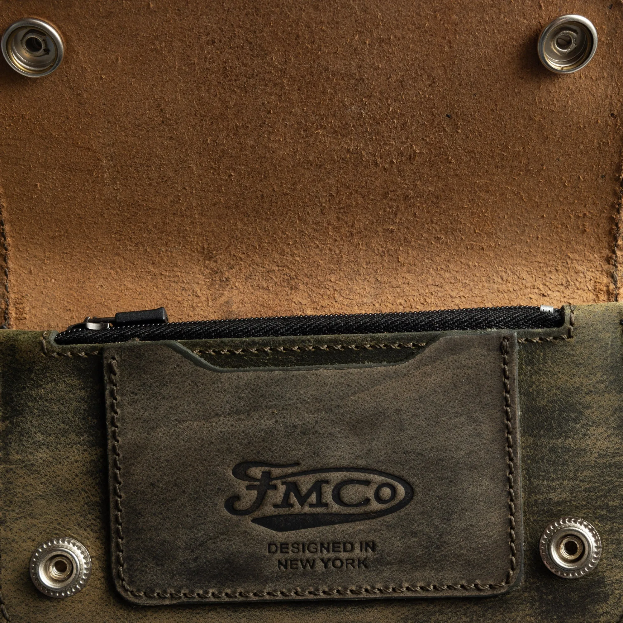 SMALL TRUCKER - Vegetable Tanned Leather Wallet