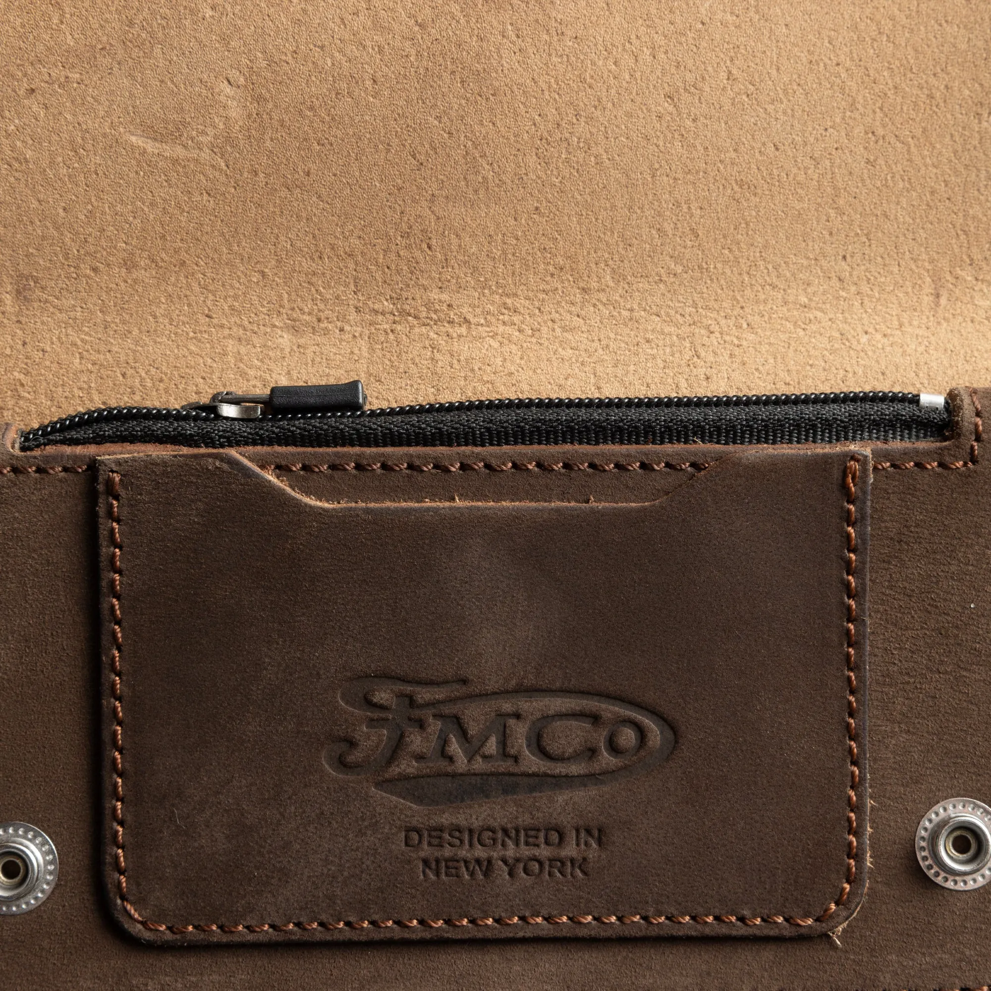 SMALL TRUCKER - Vegetable Tanned Leather Wallet