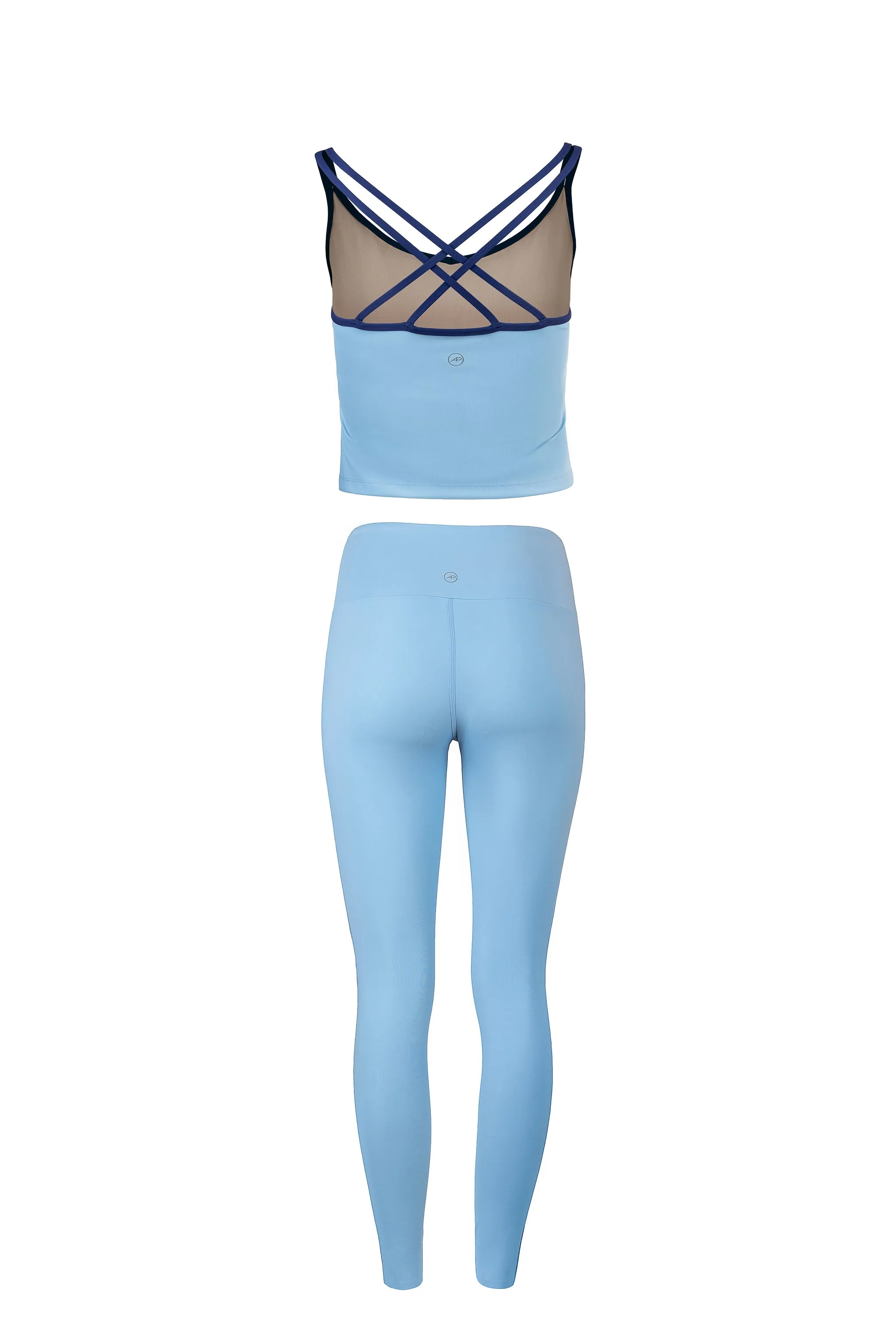 Spirit Tank Top & Expression Leggings Set – Dusty Baby Blue