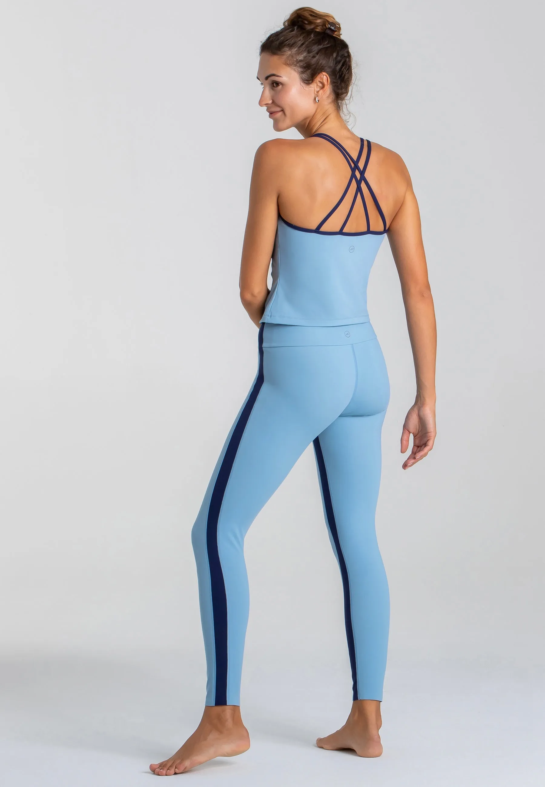 Spirit Tank Top & Expression Leggings Set – Dusty Baby Blue