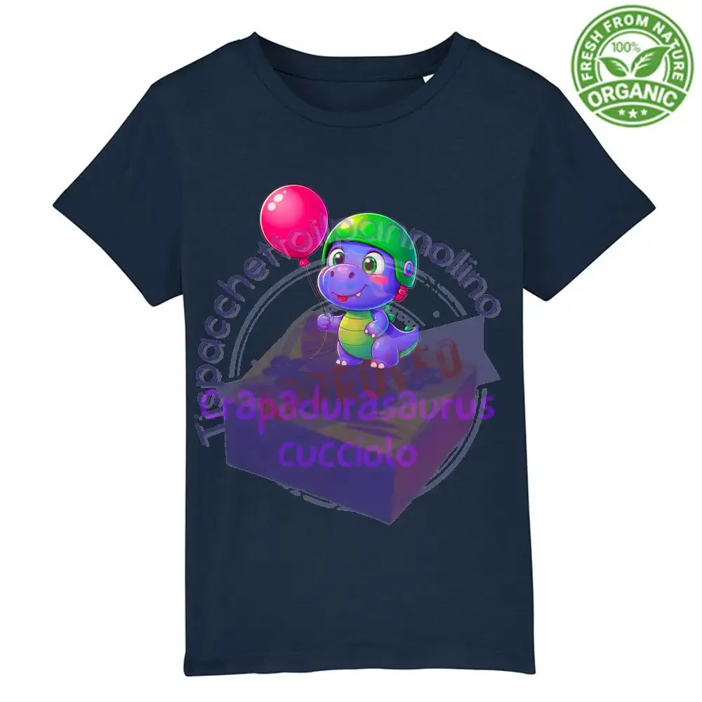 T-Shirt Baby Premium crapadurasaurus cucciolo baby t-shirt in cotone bio