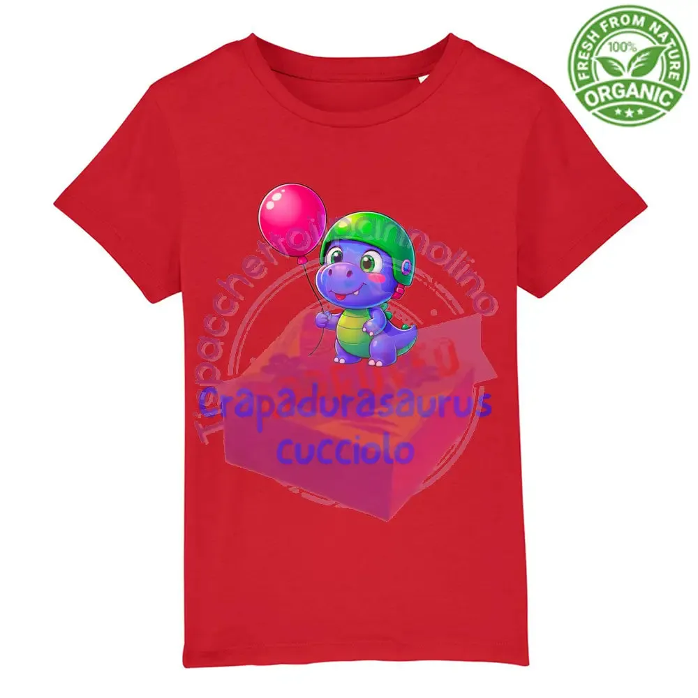 T-Shirt Baby Premium crapadurasaurus cucciolo baby t-shirt in cotone bio