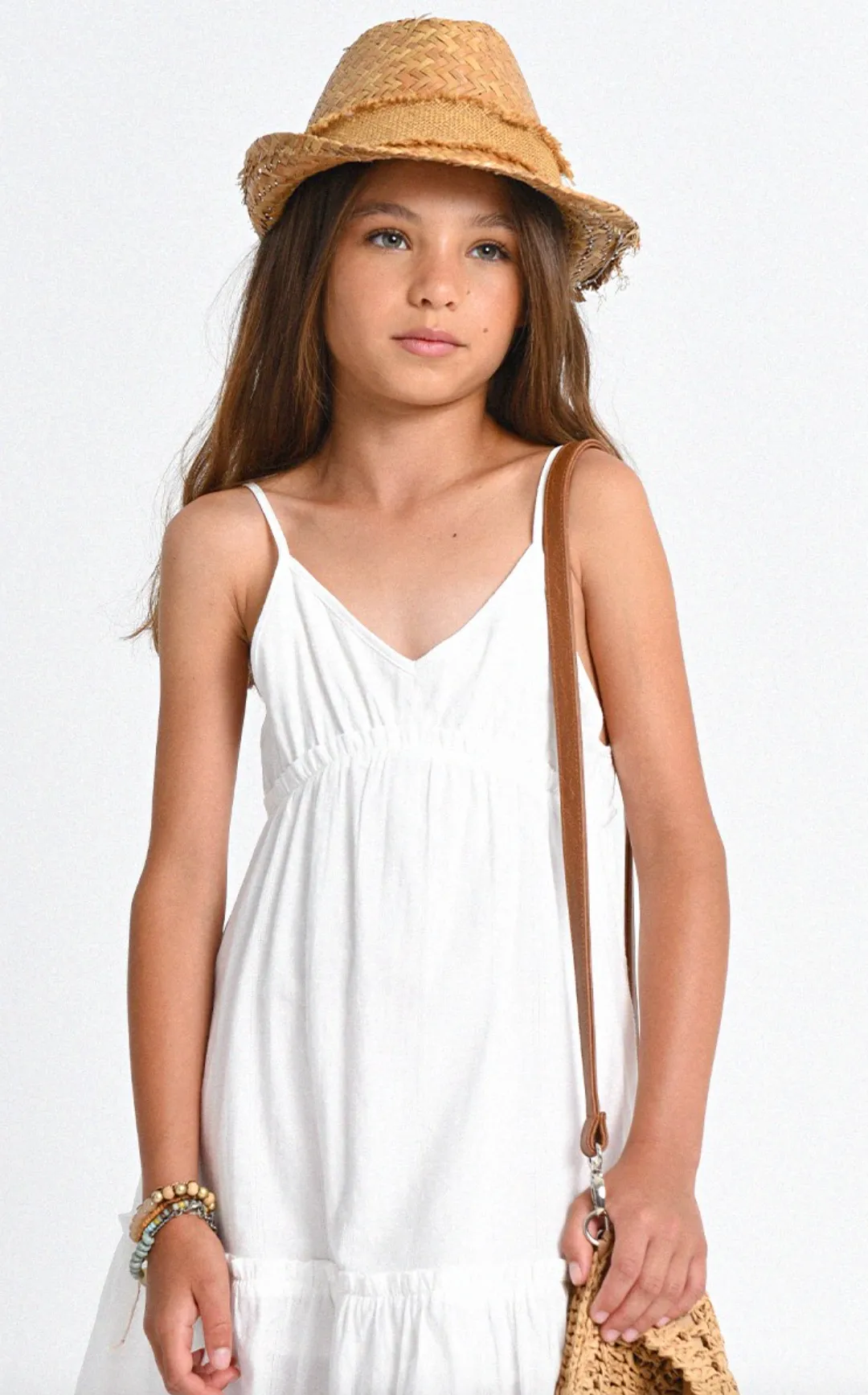 The Asana Dress - White - KIDS