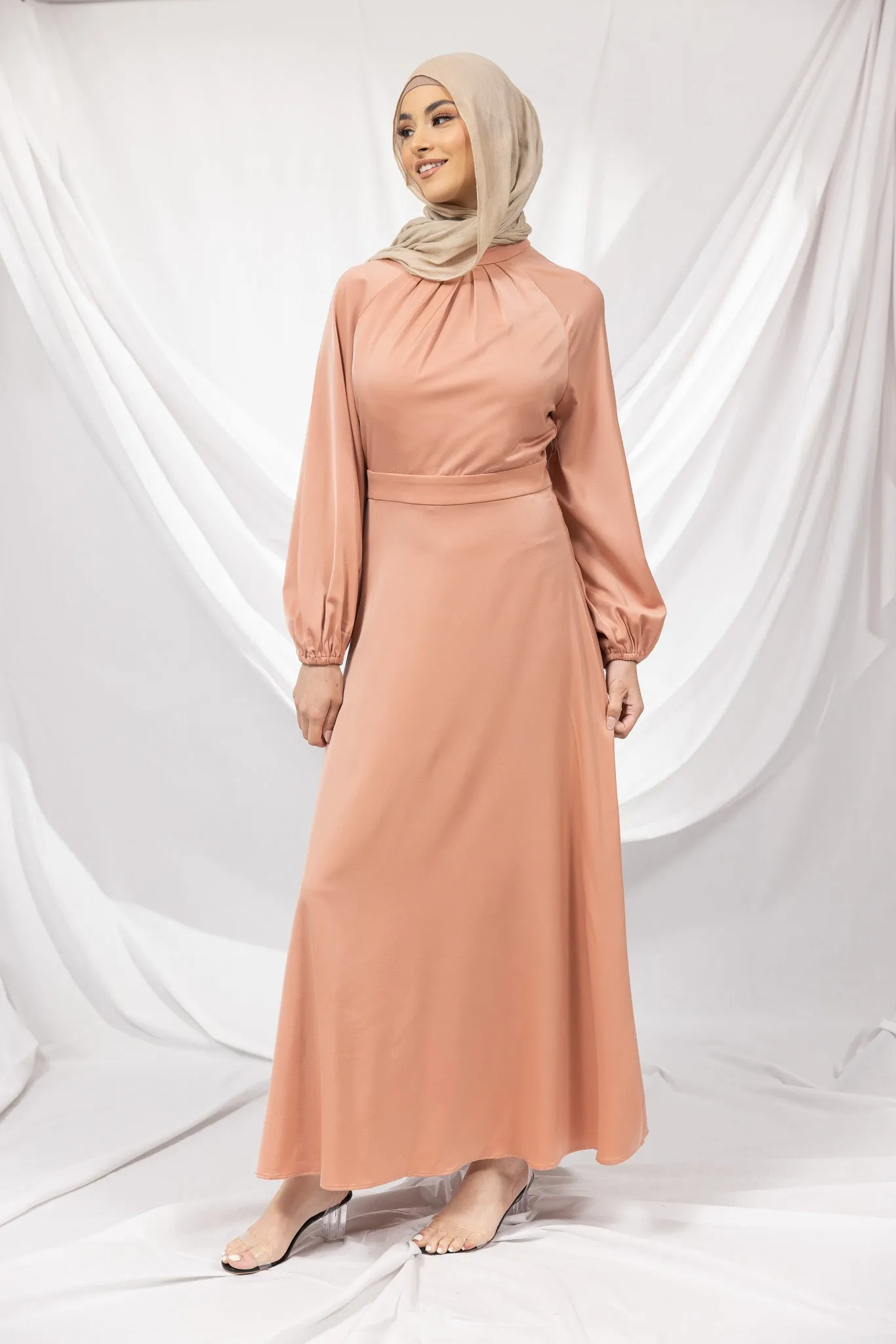 The Crescent Dimona Satin Maxi Dress