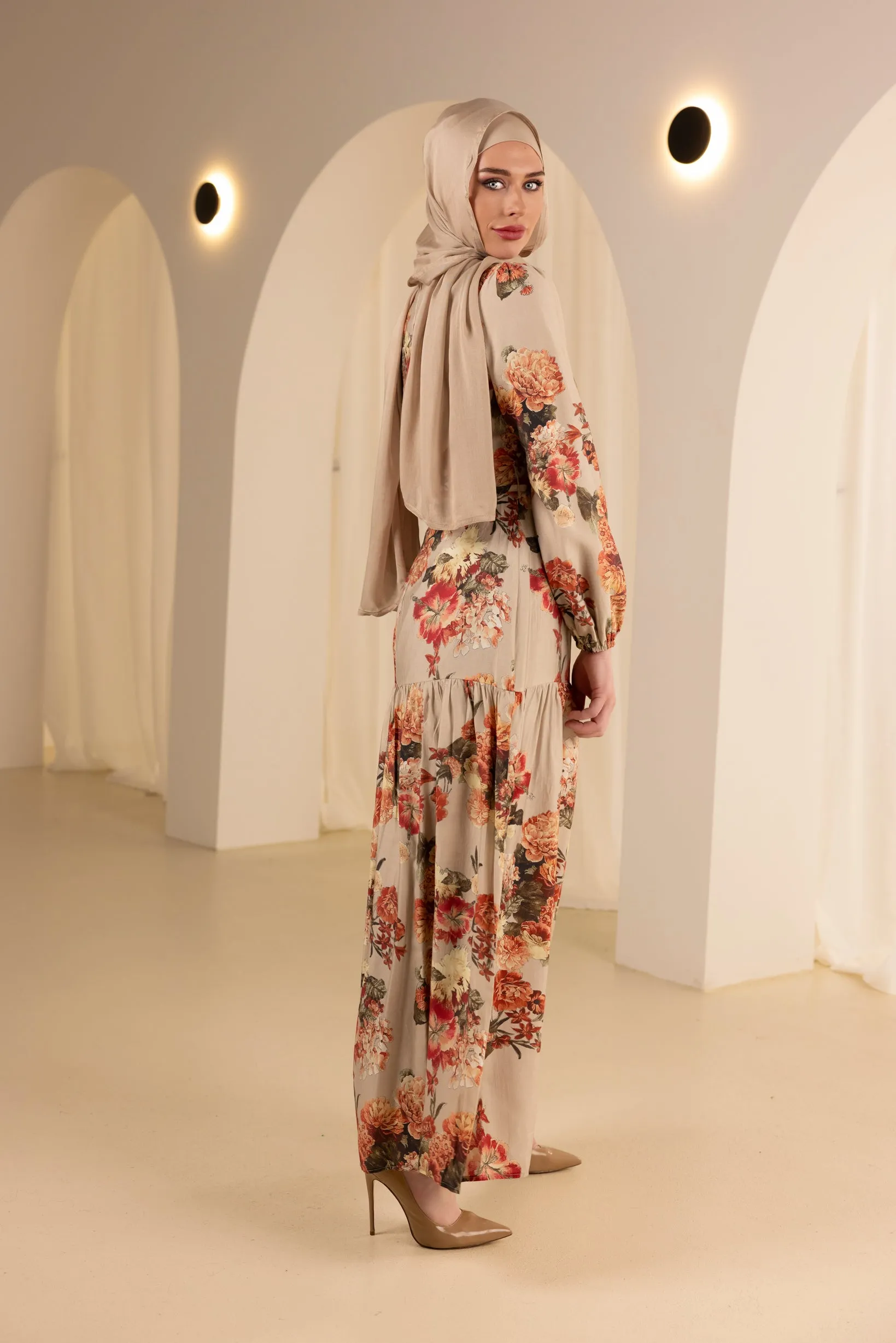 The Grand Flora Tie Maxi Dress