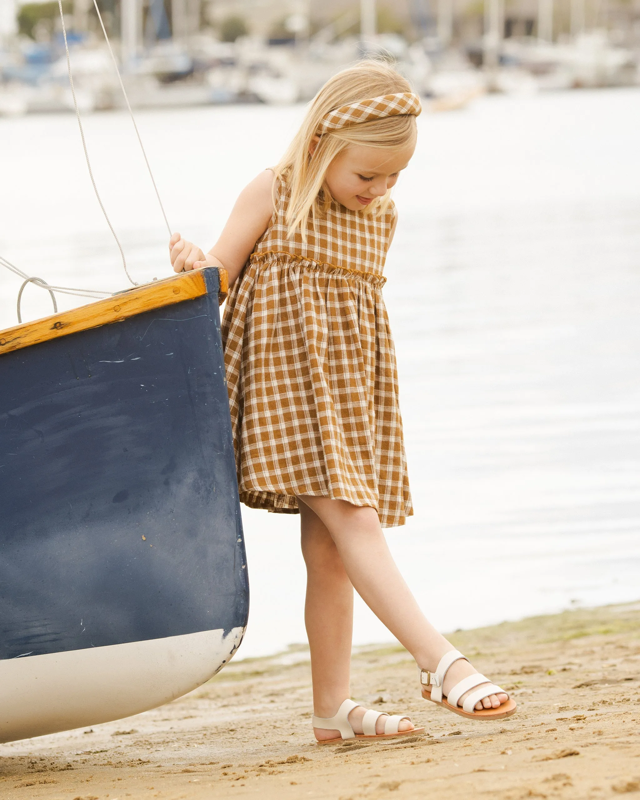 The Harper Dress by Rylee   Cru - Saddle Plaid - BABY