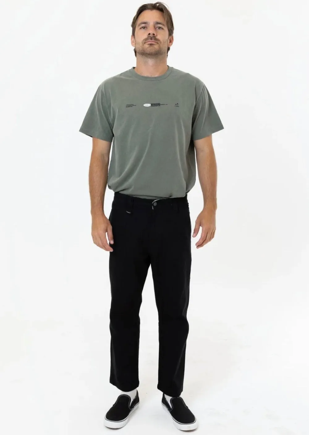 Thrills Union Work Chino Black