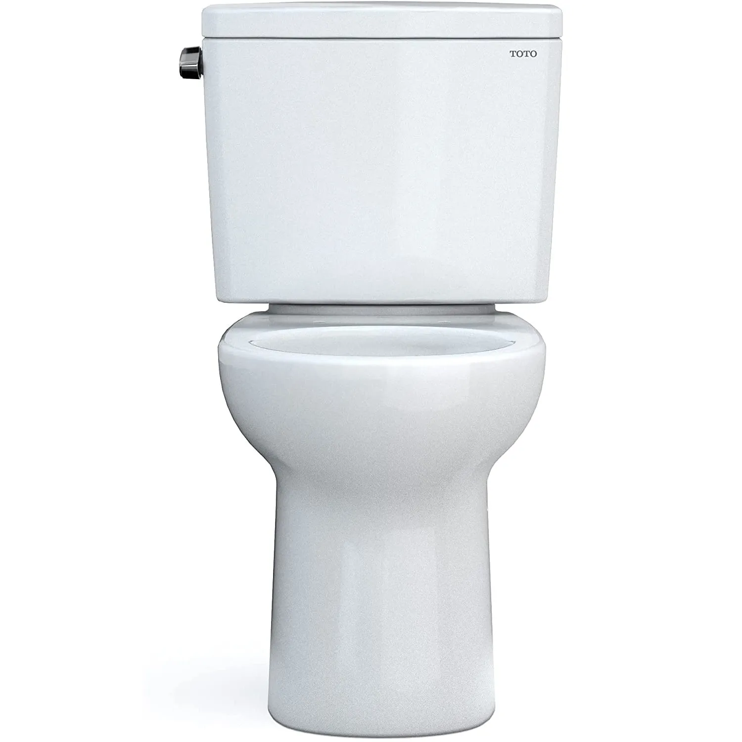 TOTO CST775CEFG#01 Drake Two-Piece Rounded Toilet with 1.28 GPF Tornado Flush, 12" Rough-in, Cotton White