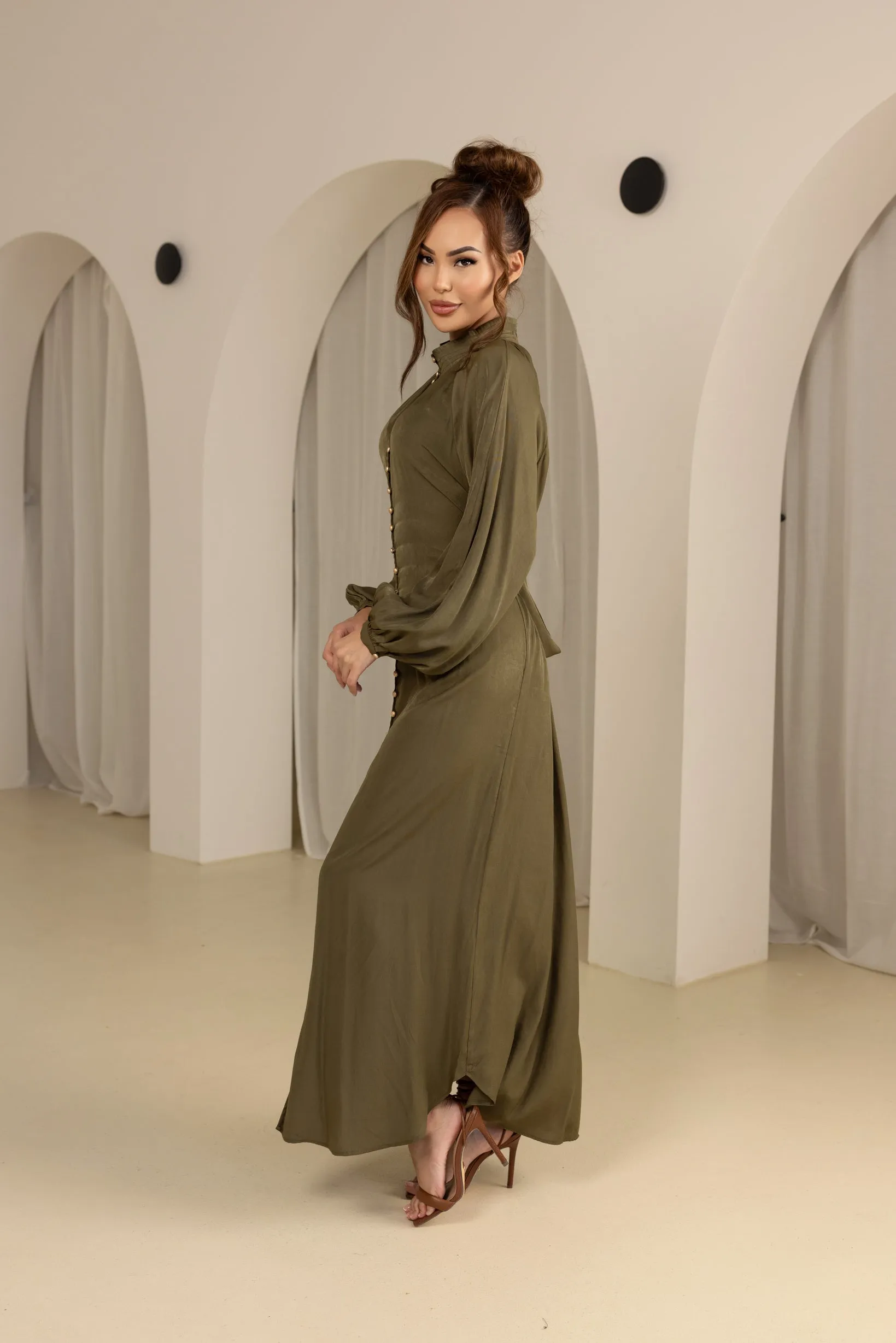 Valencia Button Maxi Dress