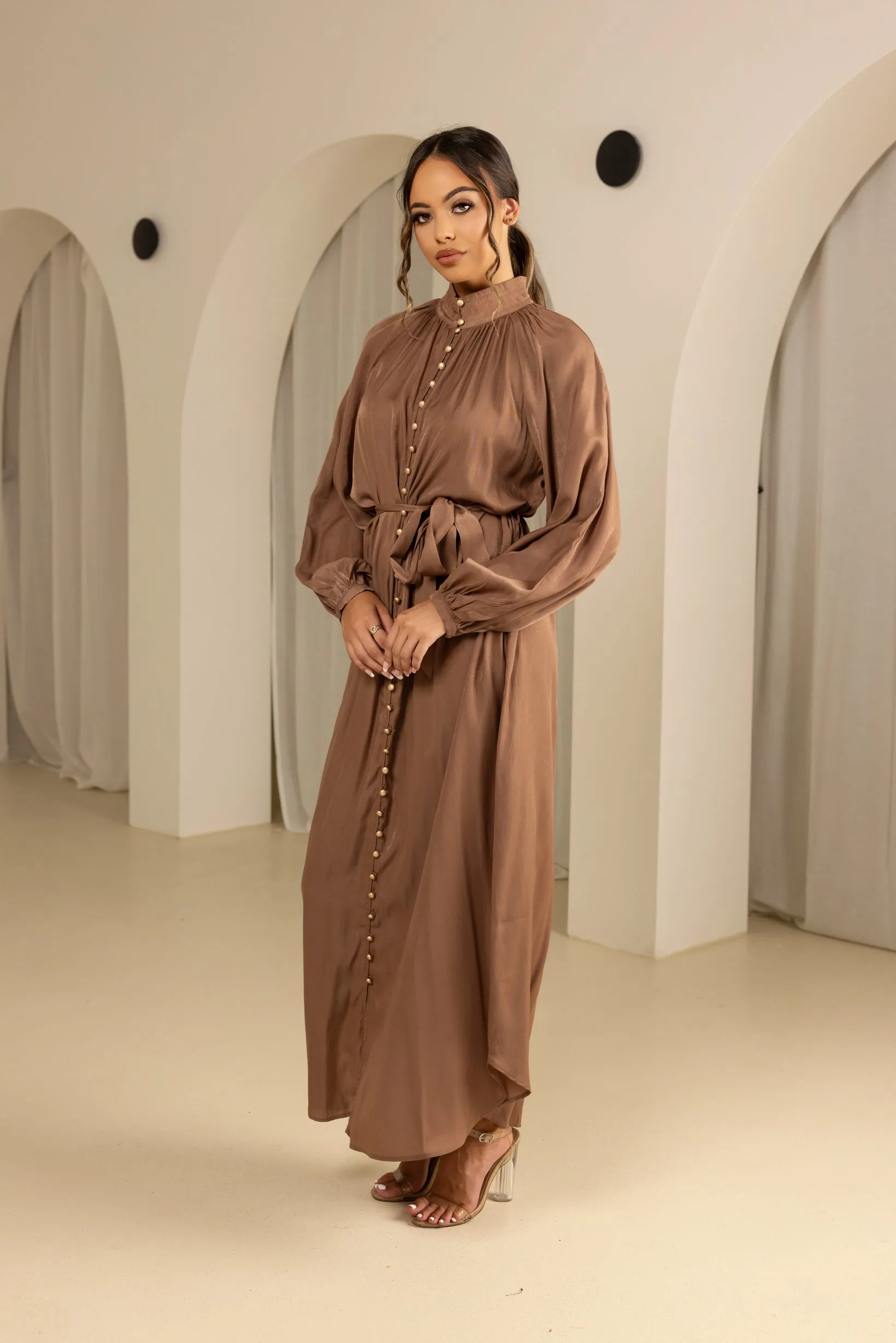 Valencia Button Maxi Dress