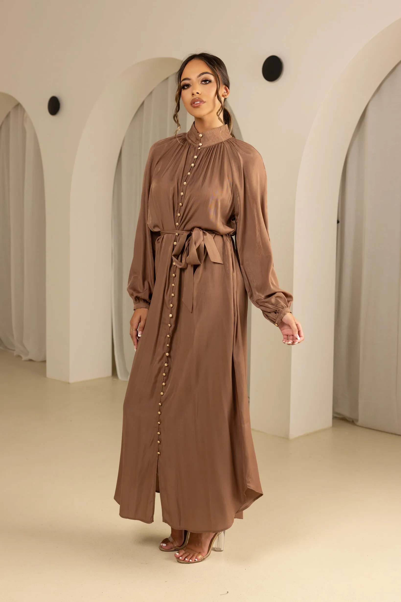 Valencia Button Maxi Dress