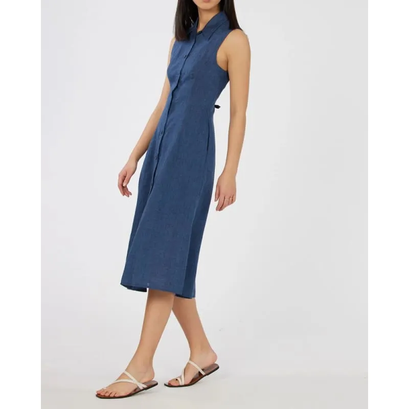 Vento Linen Dress | Ocean