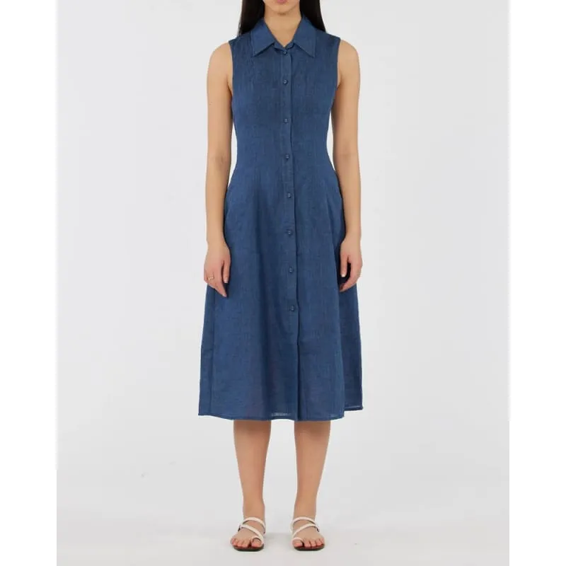 Vento Linen Dress | Ocean