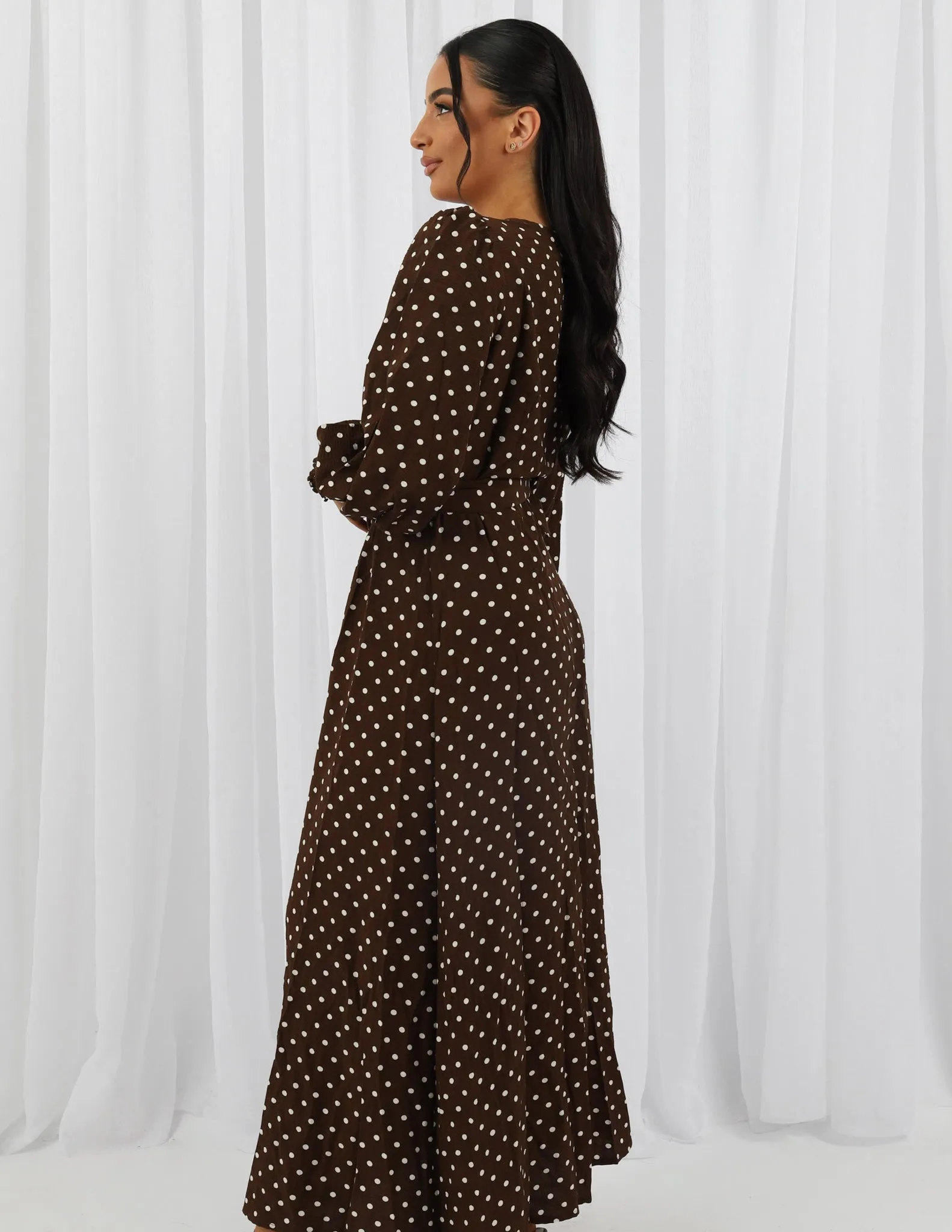 Viva Polka Dot Maxi Dress