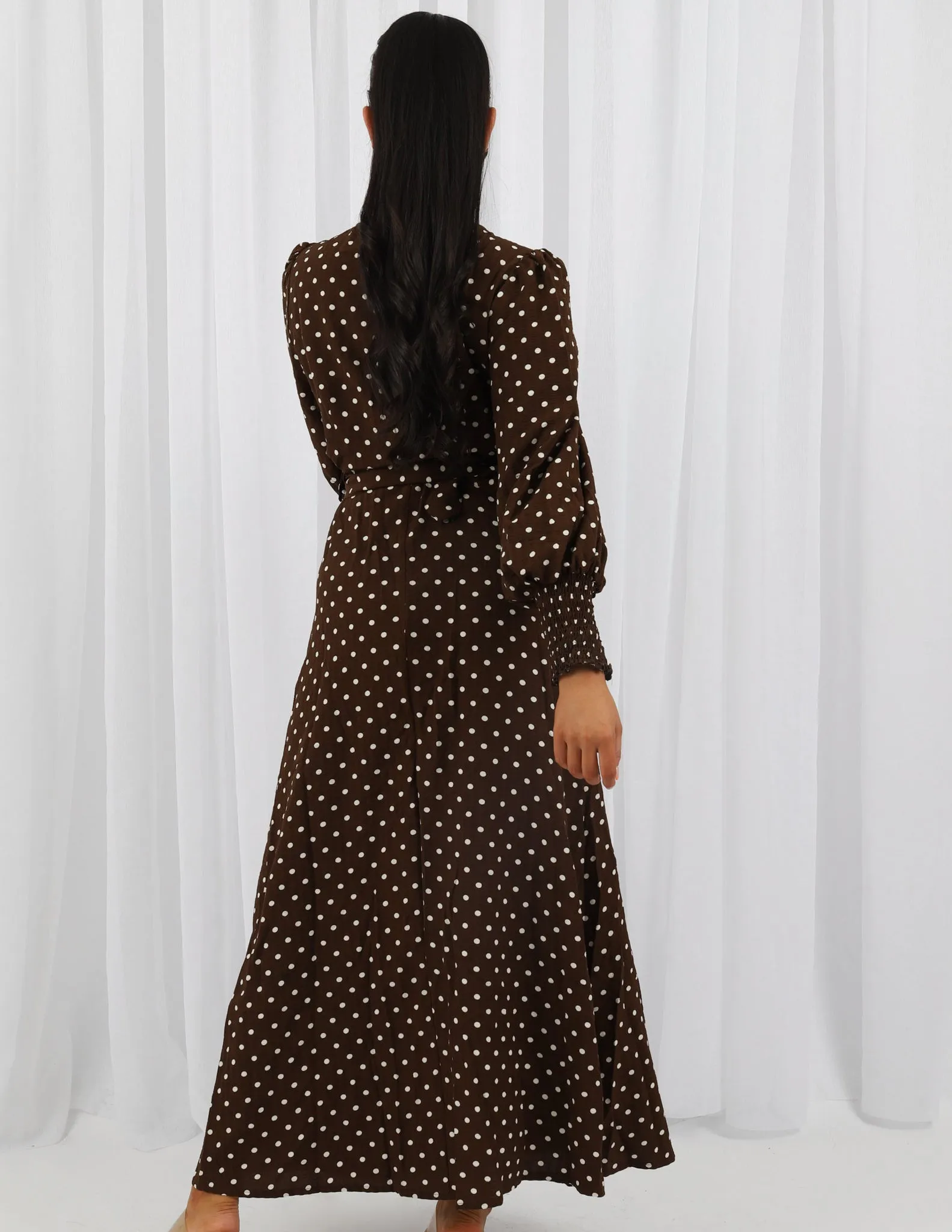 Viva Polka Dot Maxi Dress