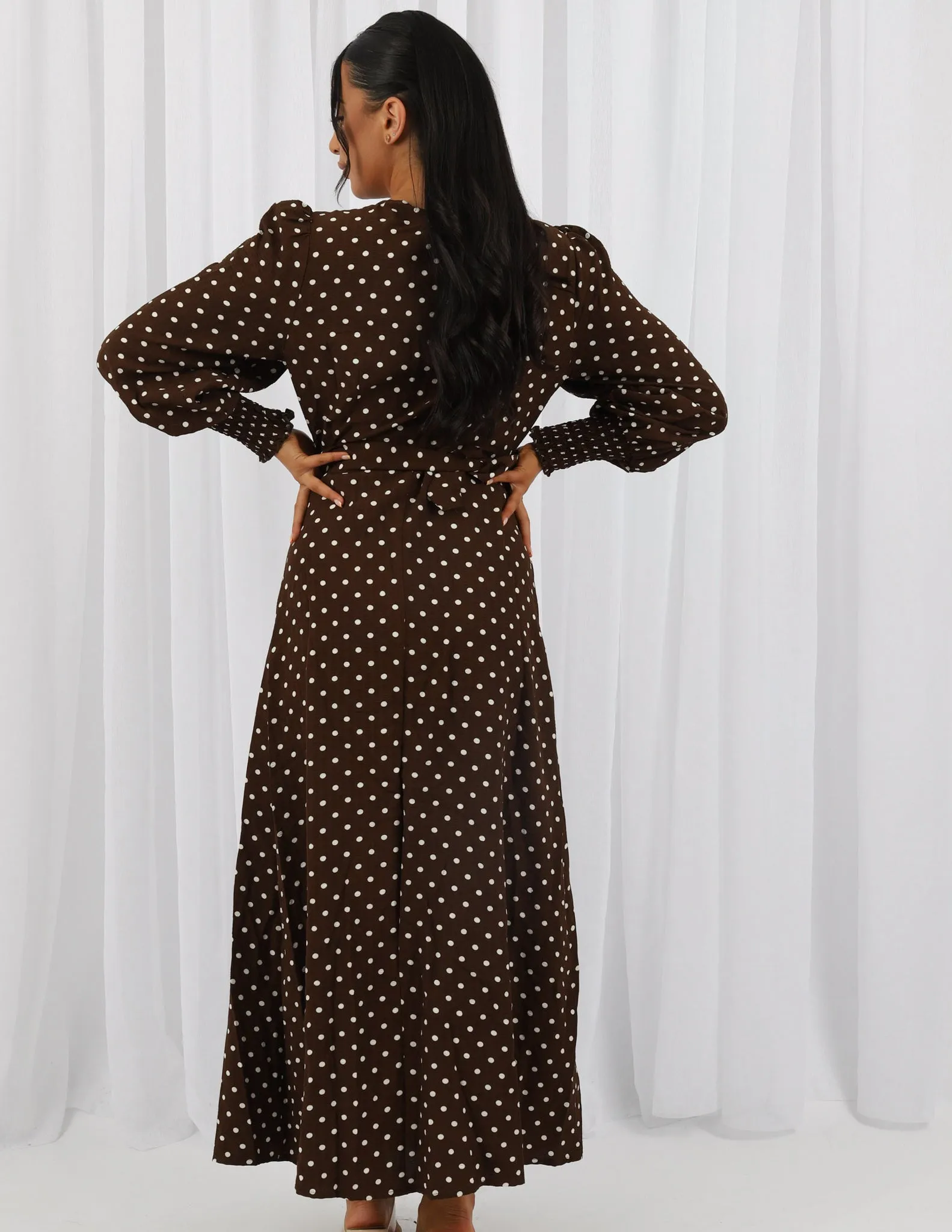 Viva Polka Dot Maxi Dress