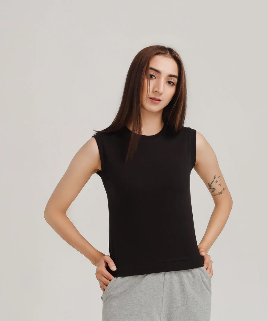 Women's Cropped Muscle Tank