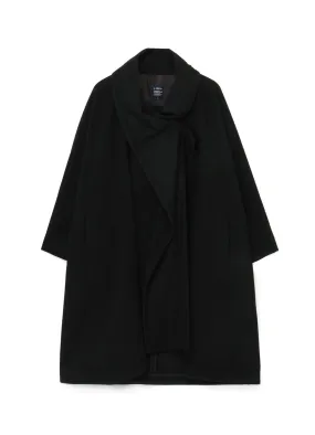 WOOL MOSSER COAT WITH STOLE