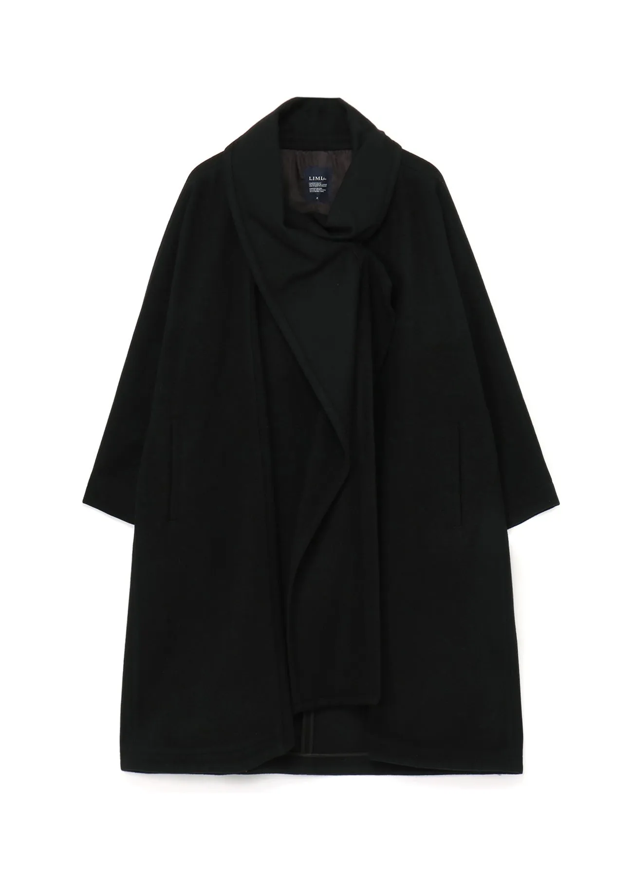 WOOL MOSSER COAT WITH STOLE