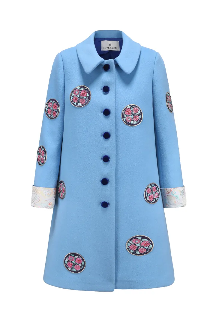 Yanxi Azure Blossom Coat