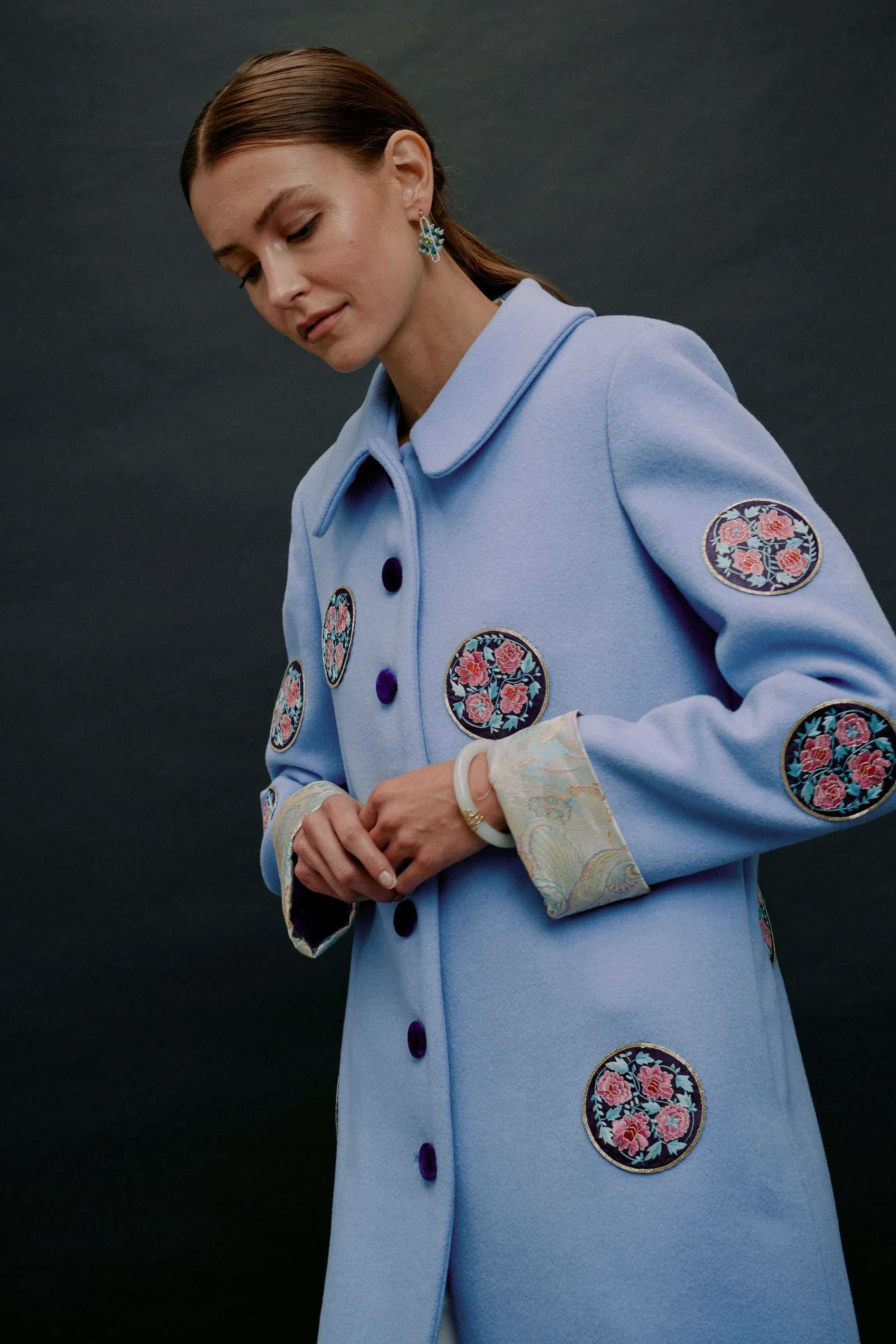 Yanxi Azure Blossom Coat