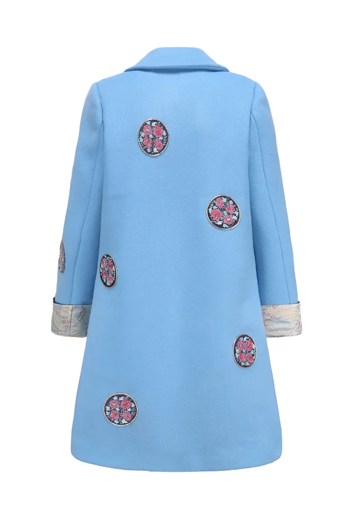 Yanxi Azure Blossom Coat