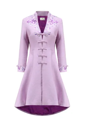 Yanxi Embroidered Coat Lilac