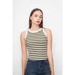 Yarn Dyed Stripes Tank Top