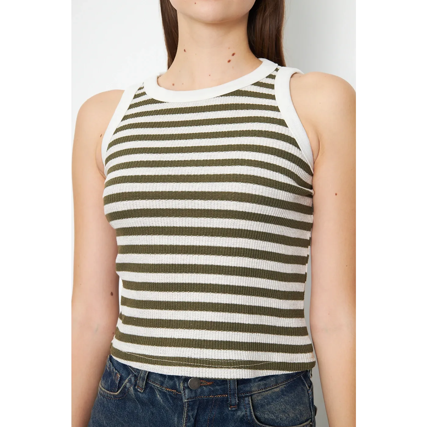 Yarn Dyed Stripes Tank Top