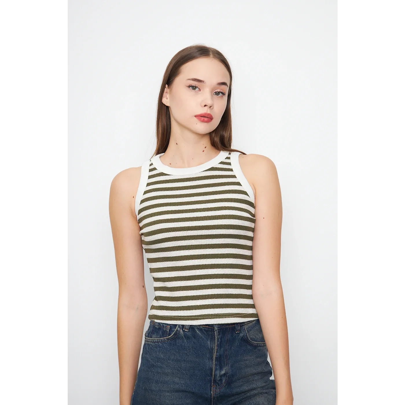 Yarn Dyed Stripes Tank Top